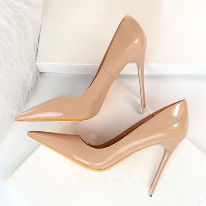 2022 Big Size 43 Women High Heels Pumps Pointed Toe Stiletto Shoes Women Patent Leather Sexy Elegant Party Wedding Shoes WSH4324 - Image 5