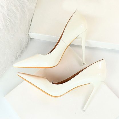 2022 Big Size 43 Women High Heels Pumps Pointed Toe Stiletto Shoes Women Patent Leather Sexy Elegant Party Wedding Shoes WSH4324 - Image 6