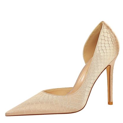 2022 New Spring Plus Size 43 Women High Heels Pumps Sexy Pointed Toe Slip-On Stilettos Female Summer Sandals Shoes Woman WSH4326 - Image 2