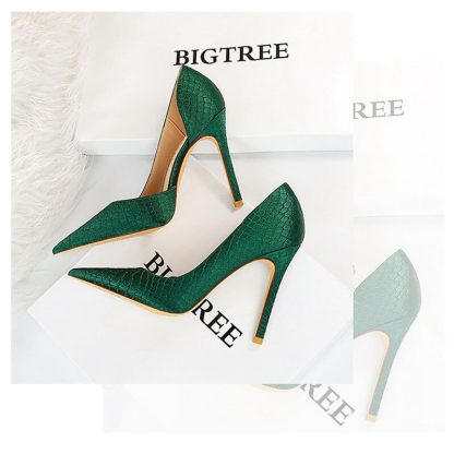 2022 New Spring Plus Size 43 Women High Heels Pumps Sexy Pointed Toe Slip-On Stilettos Female Summer Sandals Shoes Woman WSH4326 - Image 5