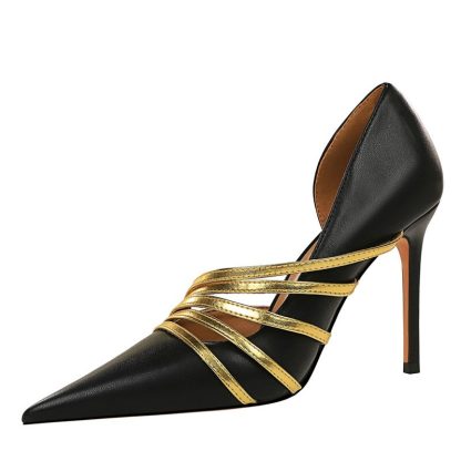 2022 Women Pumps Sexy High Heels Shoes Woman Side Hollow Stiletto Party Shoes Pointed Toe Sandals Summer Women's Shoes WSH4338 - Image 4