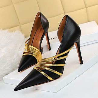 2022 Women Pumps Sexy High Heels Shoes Woman Side Hollow Stiletto Party Shoes Pointed Toe Sandals Summer Women's Shoes WSH4338