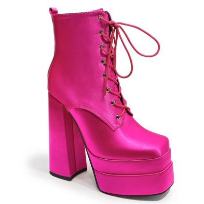 Autumn Sexy Women Boots Fashion Platform High Heels Party Dance Prom Ladies Shoes Winter Lace-up Ankle Boots Women Shoes WSH4691 - Image 2