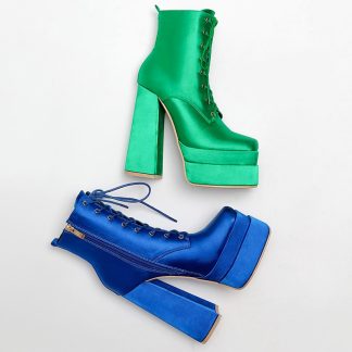 Autumn Sexy Women Boots Fashion Platform High Heels Party Dance Prom Ladies Shoes Winter Lace-up Ankle Boots Women Shoes WSH4691
