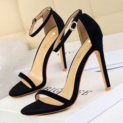 Brand Quality Shoes Women Sandals Silk Sexy High Heels 11CM Ladies Stiletto Wedding Party Office Summer Sandalias Mujer WSH4132 - Image 2