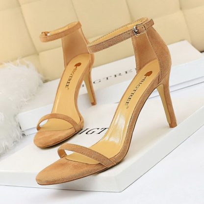 Brand Quality Shoes Women Sandals Silk Sexy High Heels 11CM Ladies Stiletto Wedding Party Office Summer Sandalias Mujer WSH4132 - Image 4