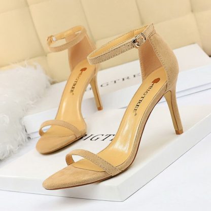 Brand Quality Shoes Women Sandals Silk Sexy High Heels 11CM Ladies Stiletto Wedding Party Office Summer Sandalias Mujer WSH4132 - Image 5