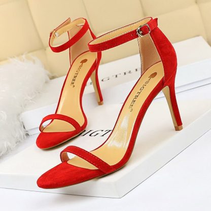 Brand Quality Shoes Women Sandals Silk Sexy High Heels 11CM Ladies Stiletto Wedding Party Office Summer Sandalias Mujer WSH4132 - Image 6
