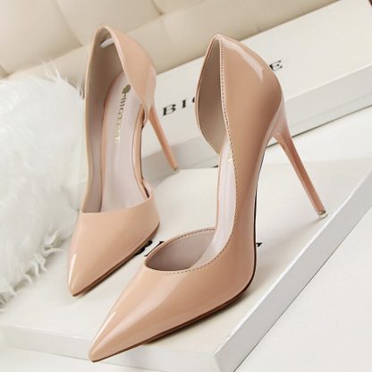 Candy Color Thin High Heels Pumps Shoes Woman Side Empty Stilettos Women Heels Shoes Party Office Wedding Shoes for Lady WSH4117 - Image 2