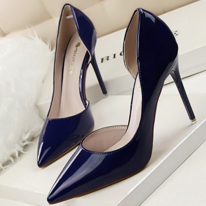 Candy Color Thin High Heels Pumps Shoes Woman Side Empty Stilettos Women Heels Shoes Party Office Wedding Shoes for Lady WSH4117 - Image 4