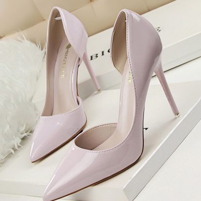 Candy Color Thin High Heels Pumps Shoes Woman Side Empty Stilettos Women Heels Shoes Party Office Wedding Shoes for Lady WSH4117 - Image 6