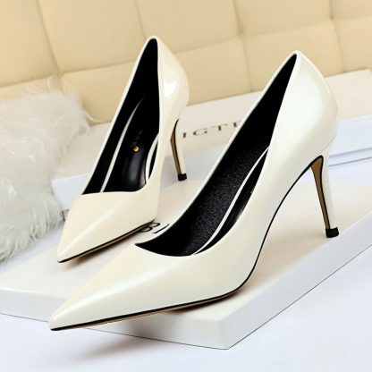 Glitter Women Pumps Sexy High Heels Shoes Pointed Toe 8CM Heels Nightclub Lady Shoes Party Dress Shoes Plus Size 34-43 WSH4346 - Image 3