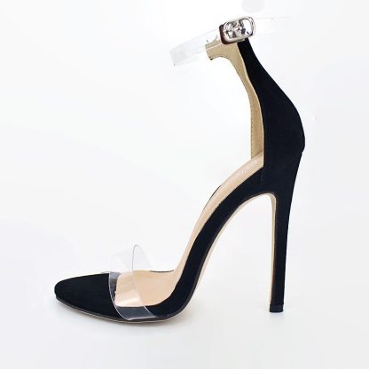 High Heels Women Shoes Summer 2022 Transparent Stiletto Sandals Plus Size Open Toe Sandals for Women Pumps Party Shoes WSH3245 - Image 2