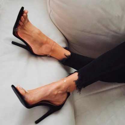 High Heels Women Shoes Summer 2022 Transparent Stiletto Sandals Plus Size Open Toe Sandals for Women Pumps Party Shoes WSH3245 - Image 3