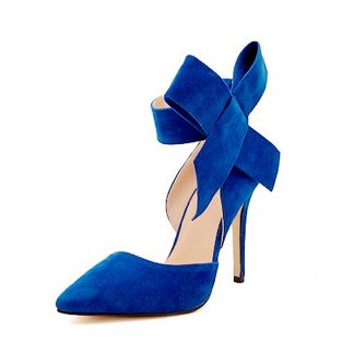 New Spring Summer Women Shoes Sweet Big Bow Pointed Toe High Heel Pumps Women Dress Sandals Plus Size Stilettos 35-43 WSH3246