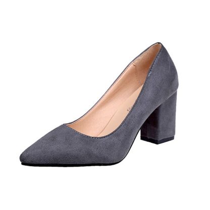 Sapato feminino autumn ladies work shoes cashmere round head casual shoes high heel low heel platform comfortable shoes WSH3183 - Image 5