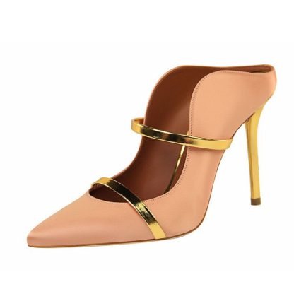 Summer Women High Heels Sandals Slingback Stilettos Sexy Pointed Toe Pumps Party Shoes Zapatos Mujer Women's Slippers WSH4339